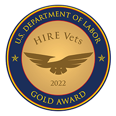 HIRE Vets Medallion Gold Award Seal