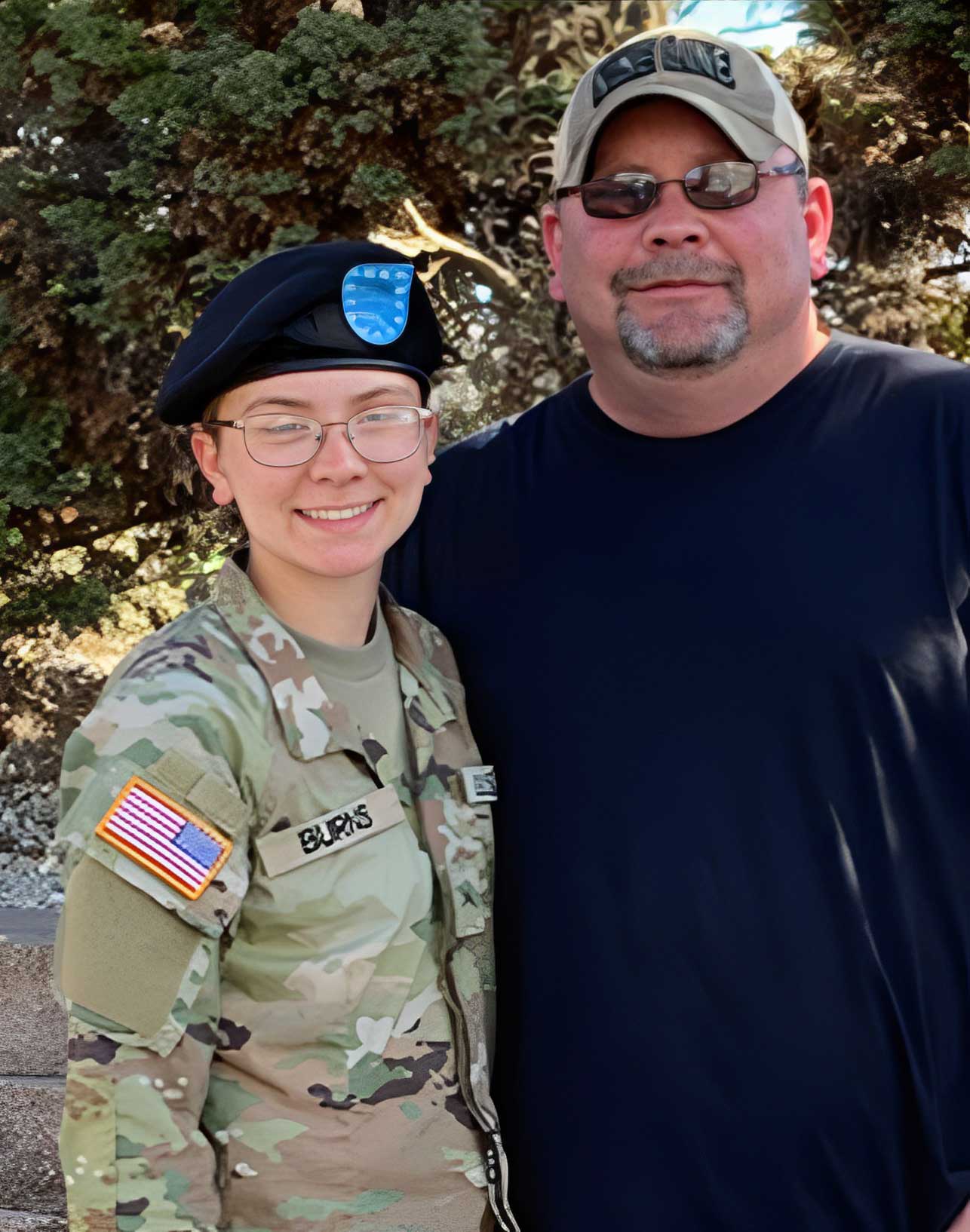 Sage Burns and Kevin Burns Frontline to Freeway Military Scholarship Winner 2022