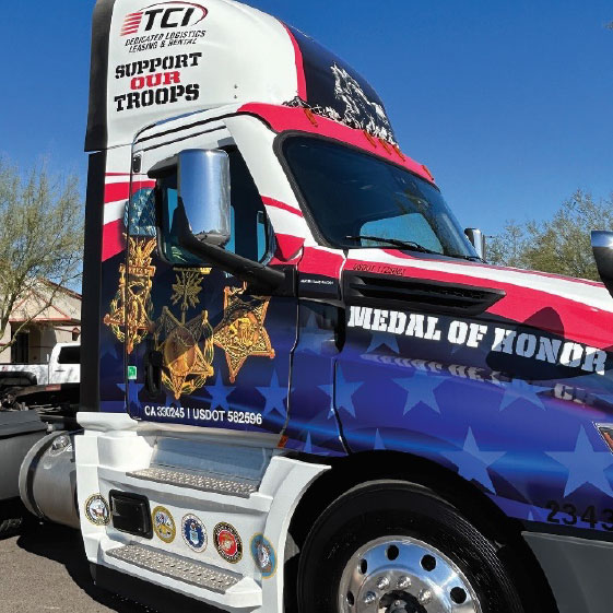 TCI Veterans Truck Wrap